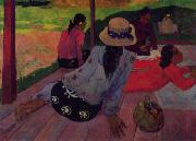 Paul Gauguin Afternoon Rest, Siesta china oil painting artist
